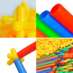 WOOPIE Building Blocks Colorful Straws 1000 pcs.