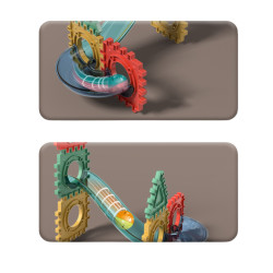 WOOPIE Magnetic Construction Blocks 3D Educational Set Ball Track 128 pcs.