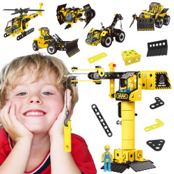 WOOPIE Construction Set STEAM Construction Vehicles 6in1 223 pcs.