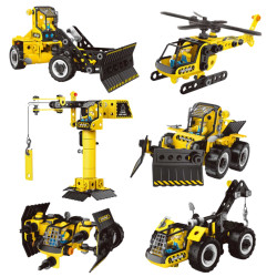WOOPIE Construction Set STEAM Construction Vehicles 6in1 223 pcs.