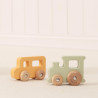 VIGA Set of Wooden Colorful Vehicles 4 pcs from the PolarB Series