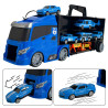 WOOPIE Truck Transporter Set 3in1 Blue Police