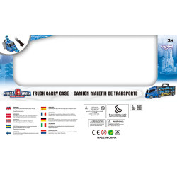 WOOPIE Truck Transporter Set 3in1 Blue Police