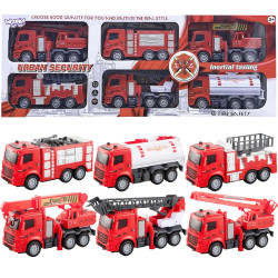 WOOPIE Fire Department Cars Set 6 in 1