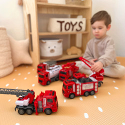 WOOPIE Fire Department Cars Set 6 in 1