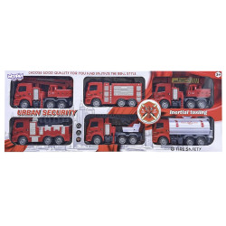 WOOPIE Fire Department Cars Set 6 in 1