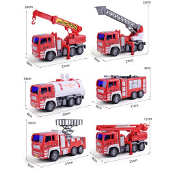 WOOPIE Fire Department Cars Set 6 in 1