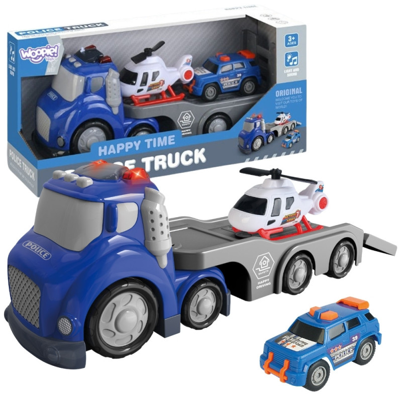 WOOPIE Blue Police City Truck Sound and Light Effects