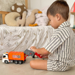 WOOPIE Interactive Garbage Truck Model 1:16 Scale with Sound and Light Effects