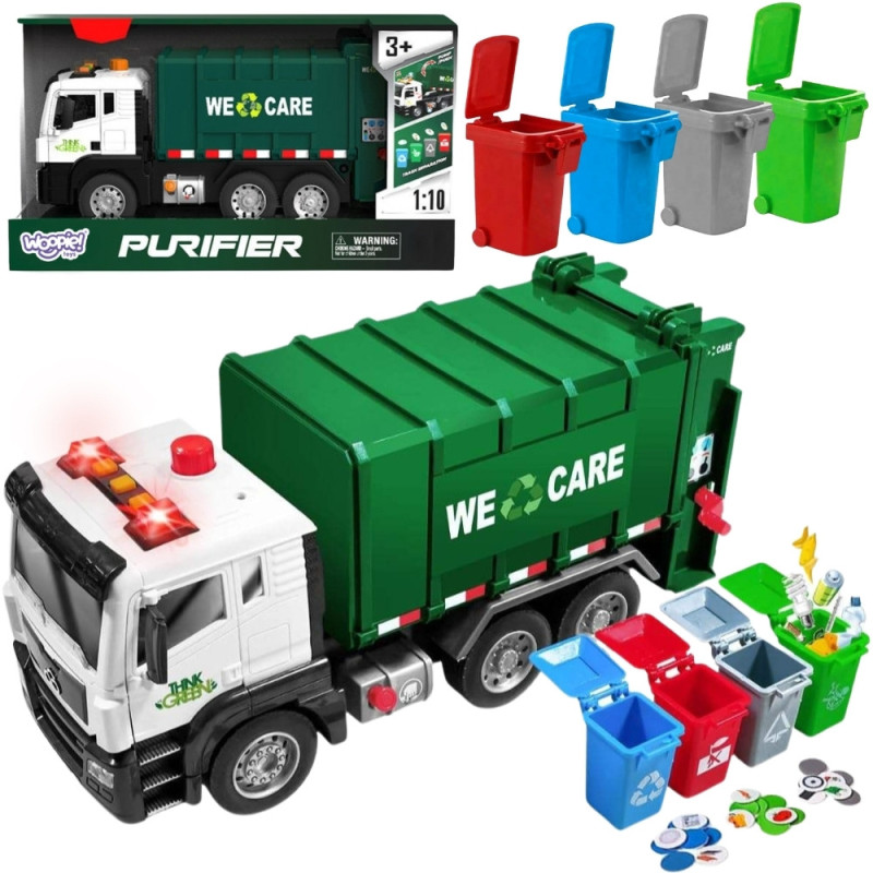 WOOPIE Garbage Truck Garbage Segregation - 1:10 scale