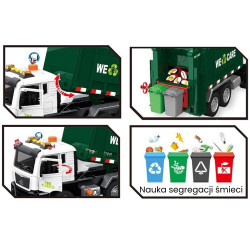 WOOPIE Garbage Truck Garbage Segregation - 1:10 scale