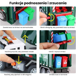 WOOPIE Garbage Truck Garbage Segregation - 1:10 scale