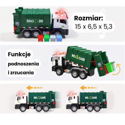WOOPIE Garbage Truck Garbage Segregation - 1:10 scale