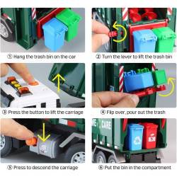 WOOPIE Garbage Truck Garbage Segregation - 1:10 scale