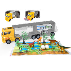 WOOPIE Truck Transporter 2in1 Dinosaur Set + Model
