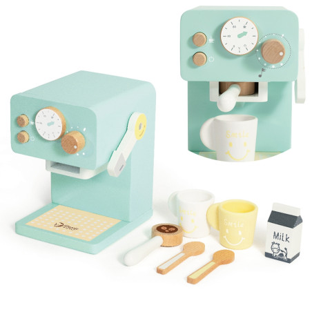 CLASSIC WORLD Wooden Coffee Maker Set for Children 7 pcs.