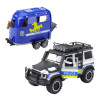 WOOPIE Police Off-Road Vehicle with Horse Trailer Set