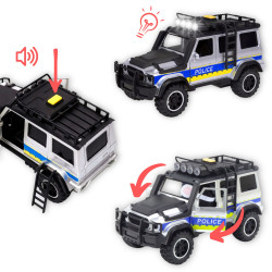 WOOPIE Police Off-Road Vehicle with Horse Trailer Set