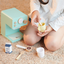 CLASSIC WORLD Wooden Coffee Maker Set for Children 7 pcs.