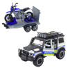 WOOPIE Police Off-Road Vehicle with Motorcycle Trailer Set