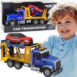 WOOPIE Tow Truck Transporter with Car Light Sound Scale 1:14