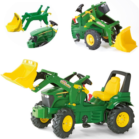 Rolly Toys rollyFarmtrac John Deere 7930 - Pedal Tractor with Bucket Green