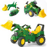 Rolly Toys rollyFarmtrac John Deere 7930 - Pedal Tractor with Bucket Green