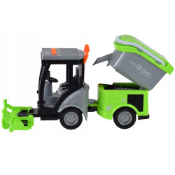 WOOPIE City Sweeper 1:16 Green Sound and Light Effects