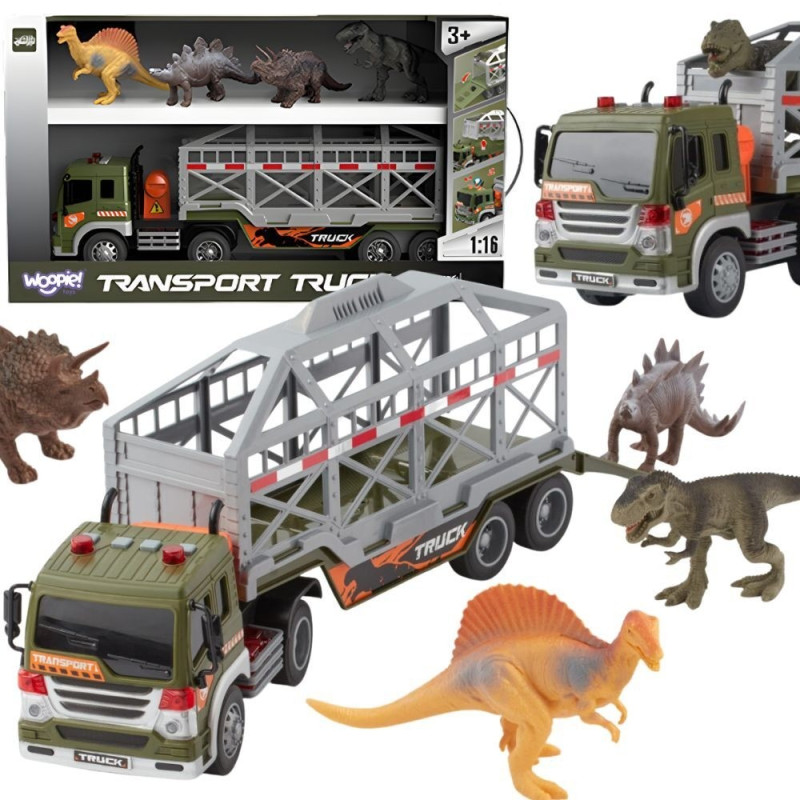 WOOPIE Dinosaur Transporter Truck Car with Sound and Light