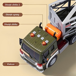 WOOPIE Dinosaur Transporter Truck Car with Sound and Light