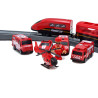 WOOPIE Electric Train Car Track Fire Helicopter Cars 92 pcs.