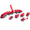 WOOPIE Electric Train Car Track Fire Helicopter Cars 92 pcs.