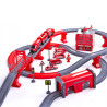 WOOPIE Electric Train Car Track Fire Helicopter Cars 92 pcs.