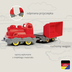 BIG Freight Train Wagon with Tipper Belt Toy