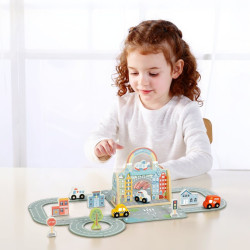 TOOKY TOY Mini City Portable Cars Bag Set