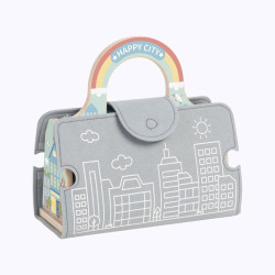 TOOKY TOY Mini City Portable Cars Bag Set