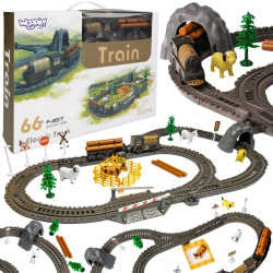 WOOPIE Electric Train Locomotive Retro Farm Track XL 66 el.
