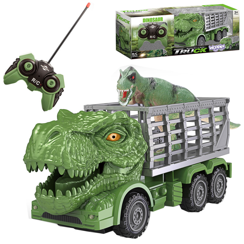 WOOPIE Remote Controlled RC Car Dinosaur Green + Figure