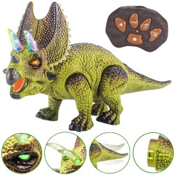 WOOPIE Remote Controlled RC Dinosaur Robot Triceratops