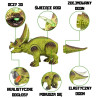 WOOPIE Remote Controlled RC Dinosaur Robot Triceratops