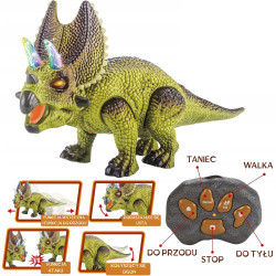 WOOPIE Remote Controlled RC Dinosaur Robot Triceratops