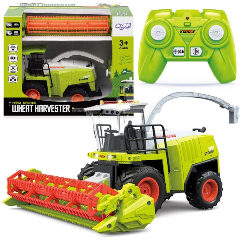 WOOPIE Remote Controlled Harvester Set Light Green