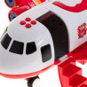 WOOPIE Foldable Plane Fire Department Transporter with 3 Fire Trucks XL Set Road Signs