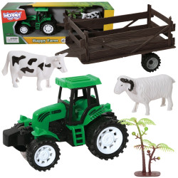WOOPIE Farm Tractor with Trailer and Animals