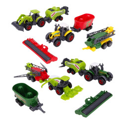 WOOPIE Set of Tractors and Agricultural Machines with Animals