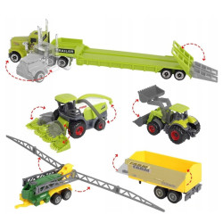 WOOPIE Set of Tractors and Agricultural Machines with Animals