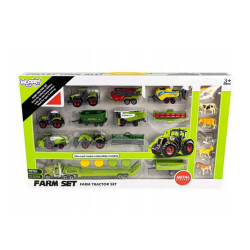 WOOPIE Set of Tractors and Agricultural Machines with Animals