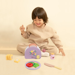 CLASSIC WORLD Wooden Breakfast Toaster with Accessories 13 pcs.