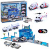 WOOPIE Theme Set: Airport Police Station with Cars and Helicopter, 37 pcs.